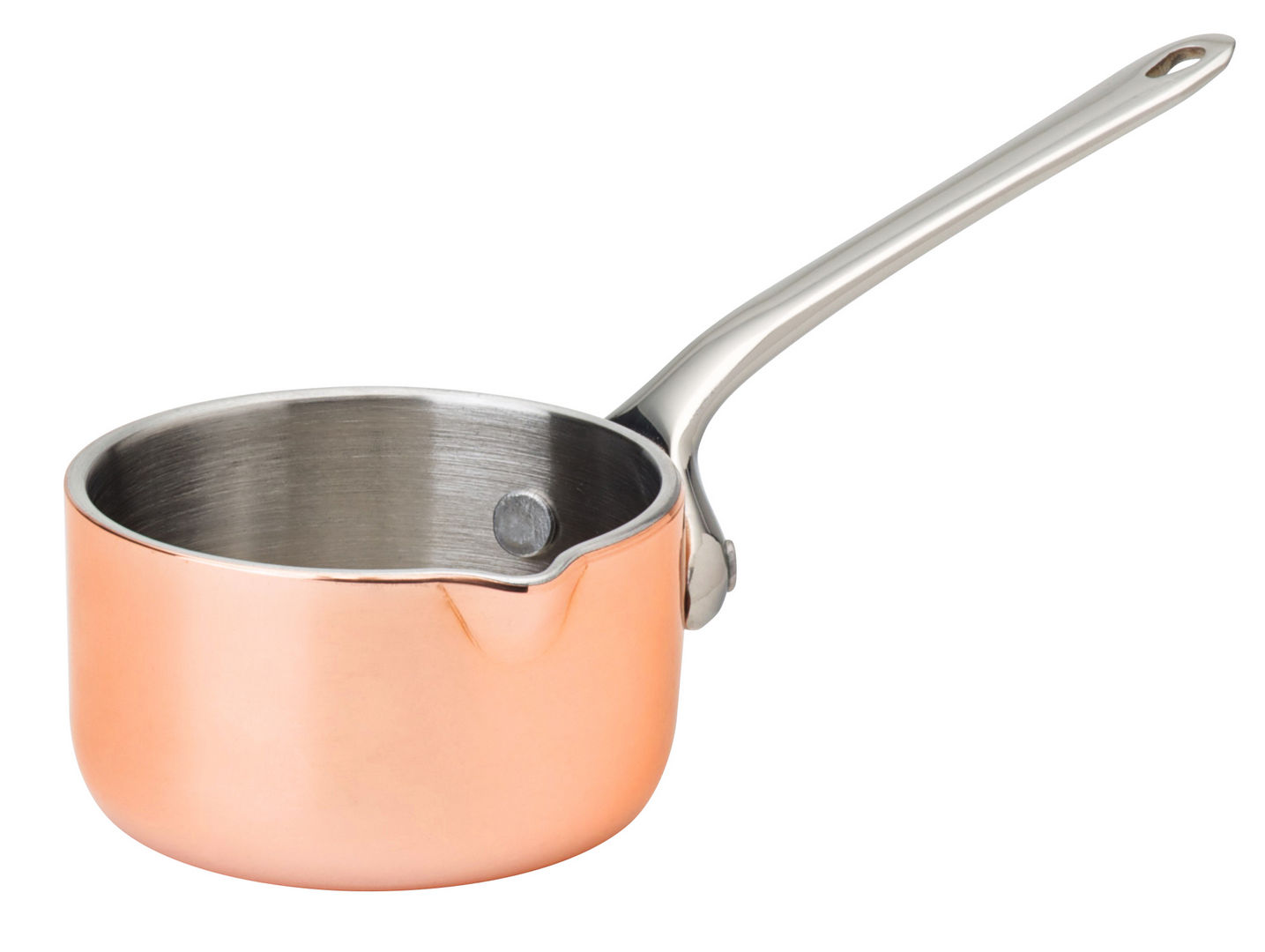 Mini Copper Pres Saucepan with lip 2.25